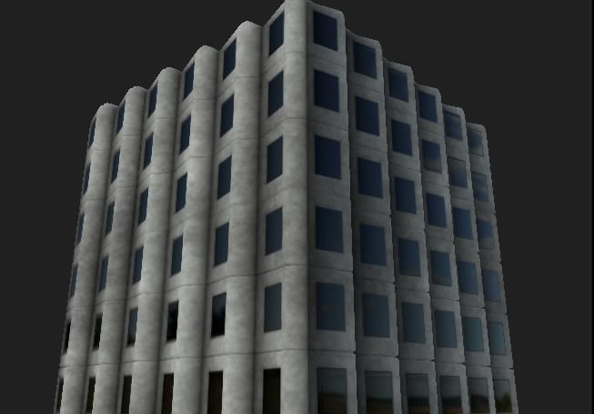 Ultra Low-Res Urban Building Facade Pack 256x256 Texture_23
