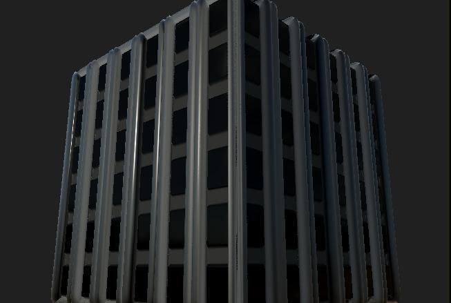 Ultra Low-Res Urban Building Facade Pack 256x256 Texture_7