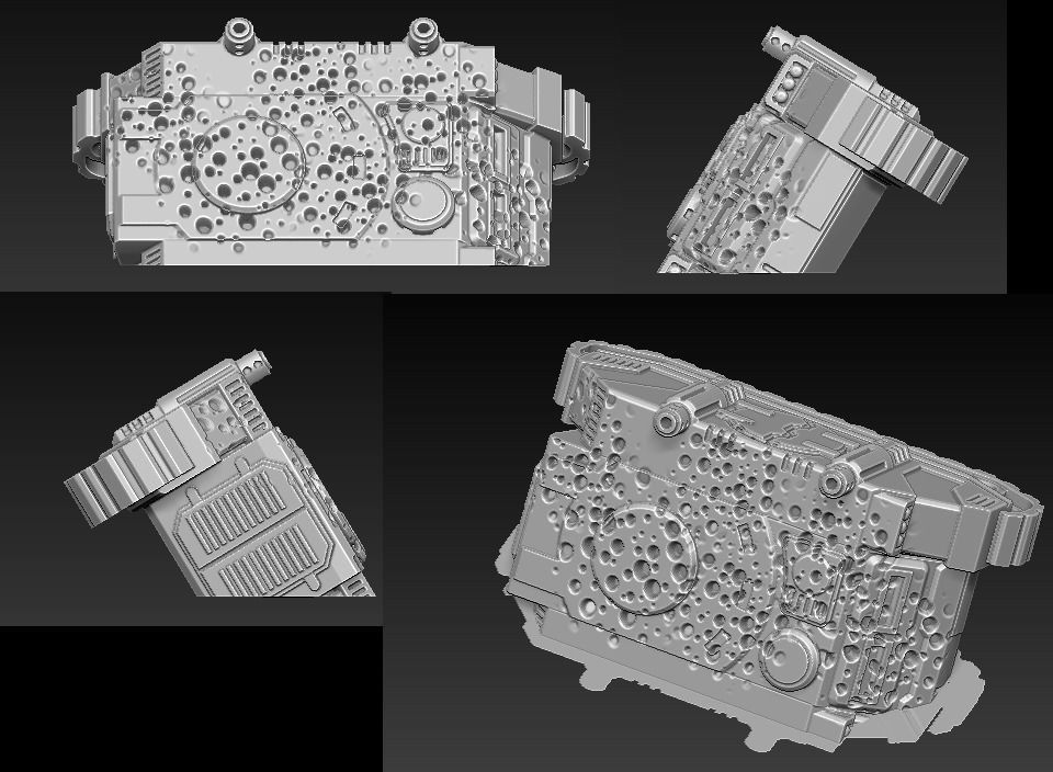 EPIC - ARMAGEDDON SET 1 CRUSHED VEHICLES 3D print model_2