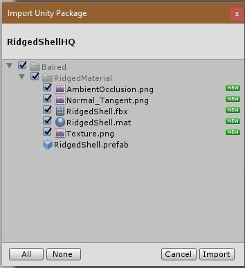 Photoscanned Spiral Ridged Seashell Low-poly 3D model_17