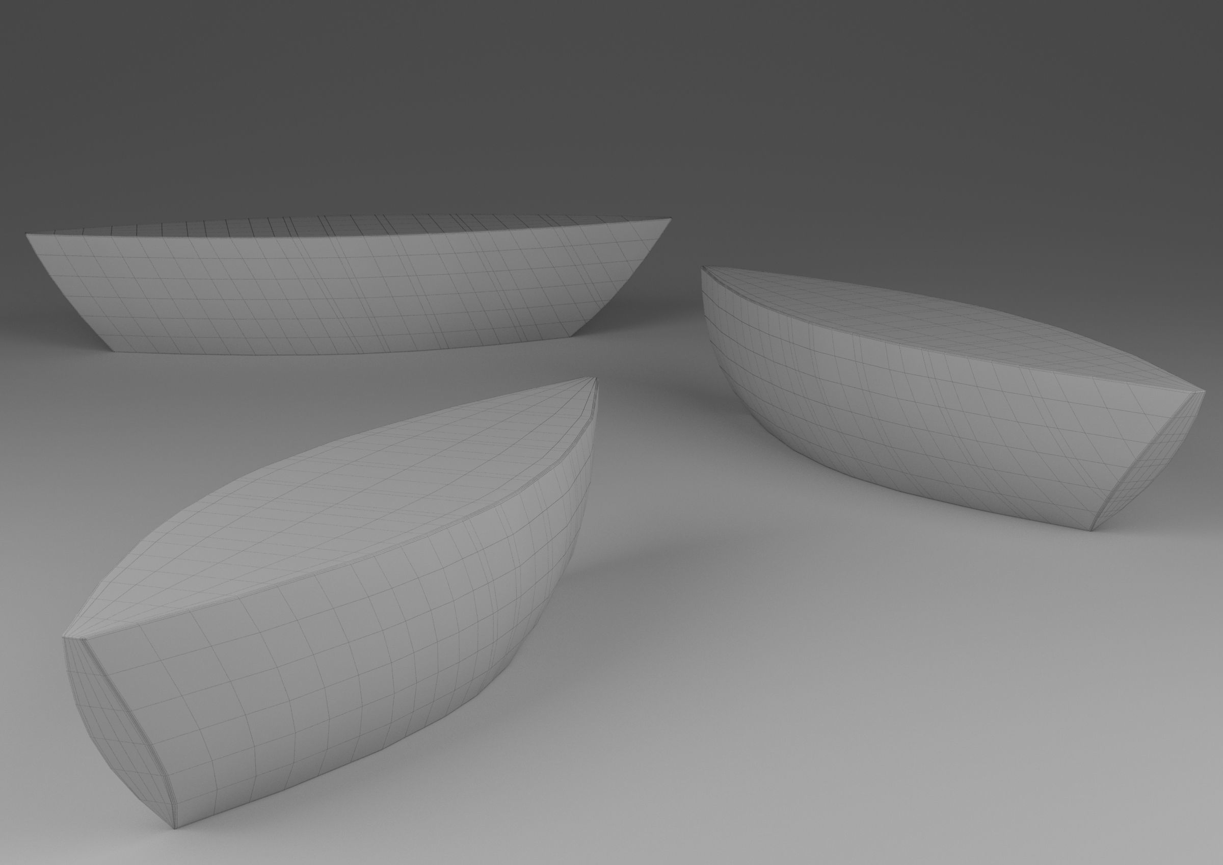 boat bench Free 3D model_1