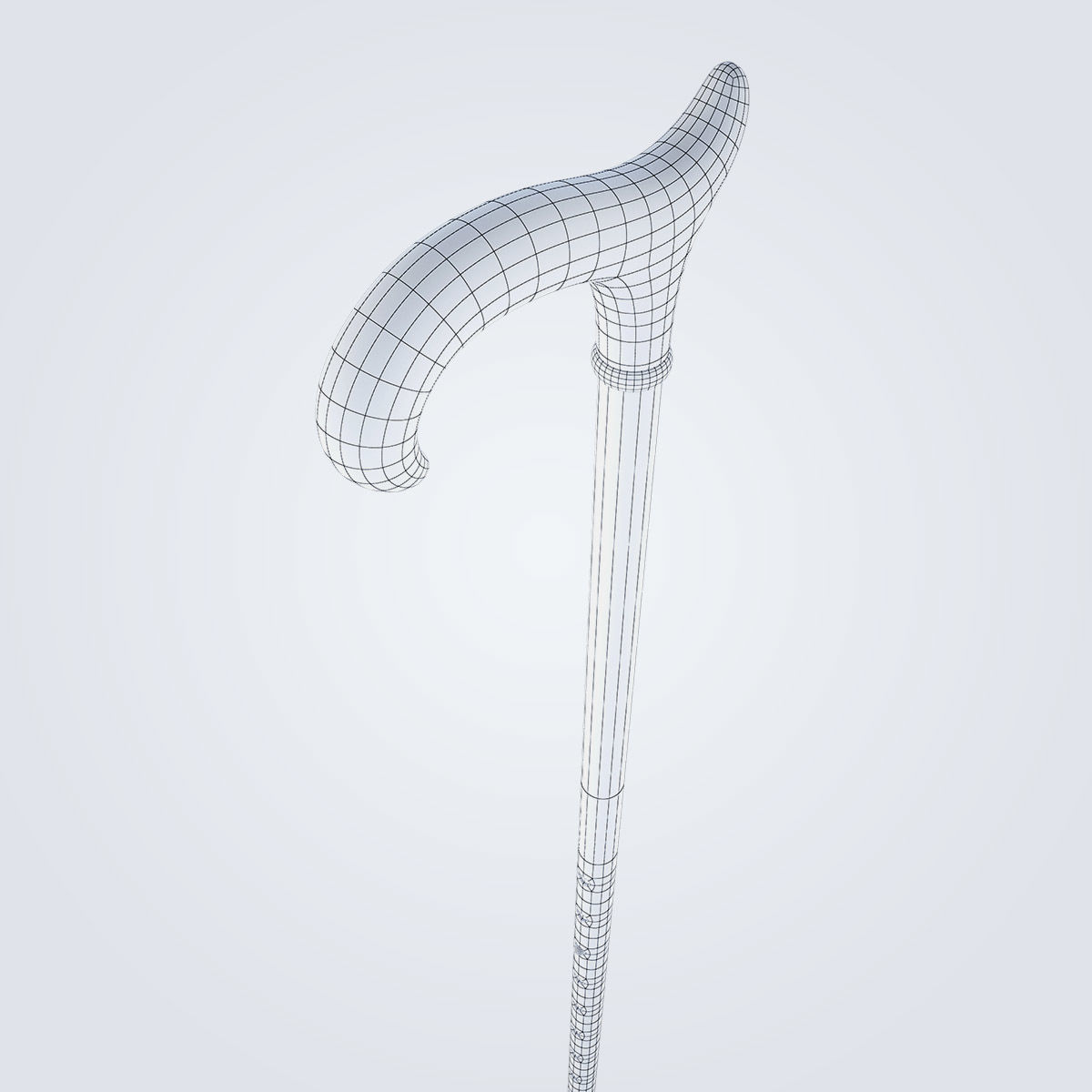 Walking Cane 3D model_10