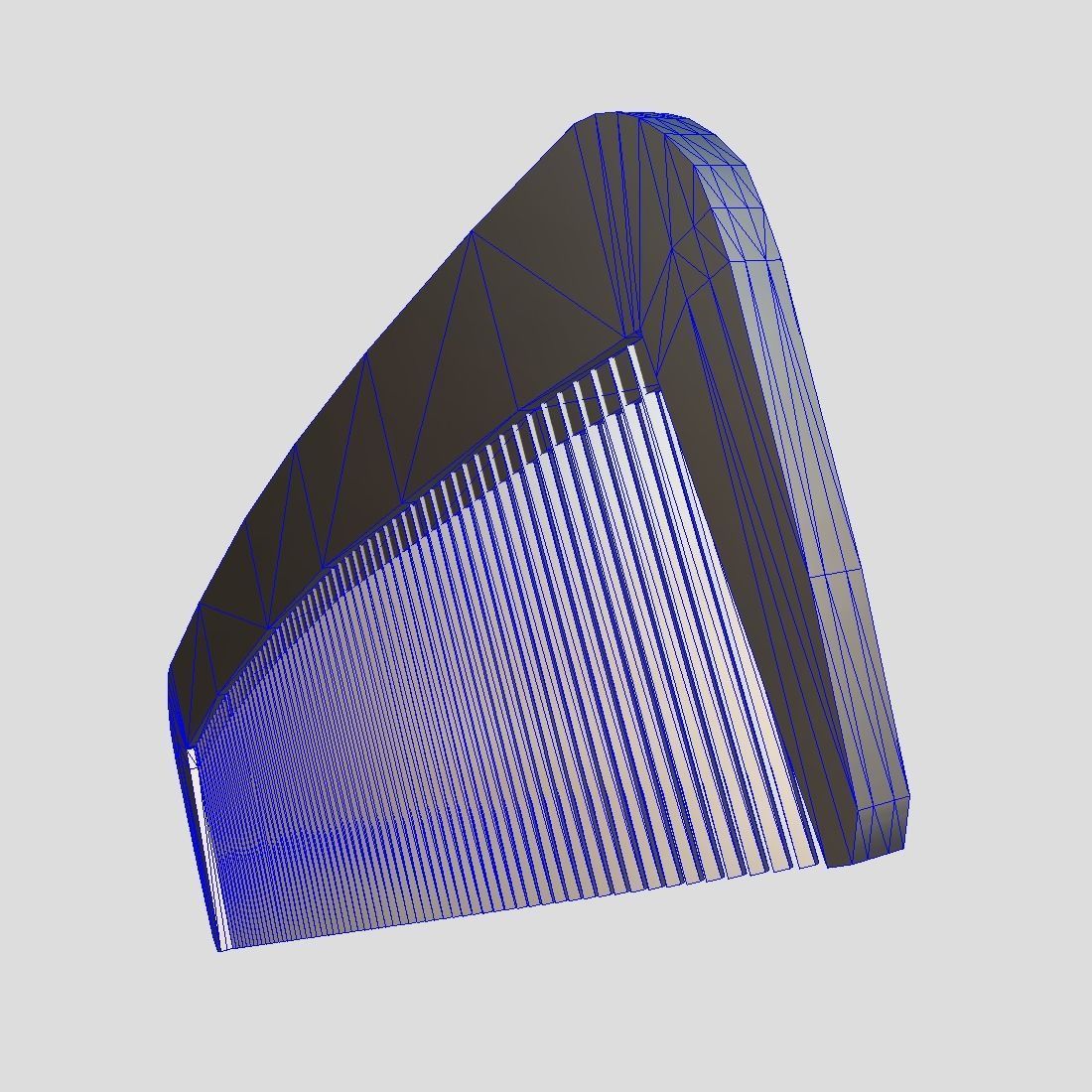 Hair Comb 4 Low-poly 3D model_6