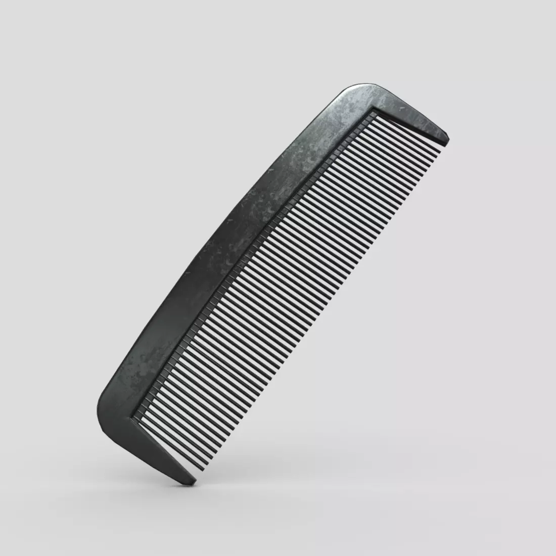 Hair Comb 4 Low-poly 3D model_0