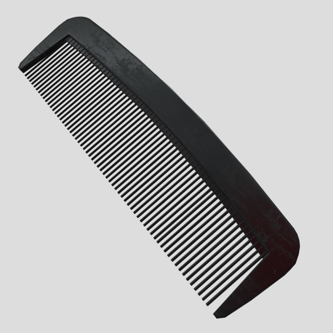 Hair Comb 4 Low-poly 3D model_9