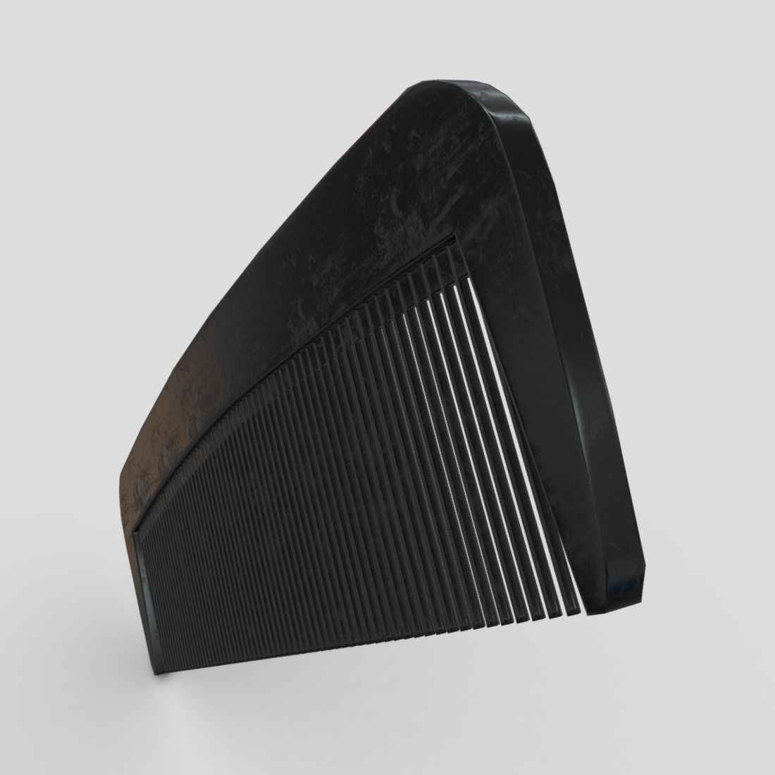 Hair Comb 4 Low-poly 3D model_5