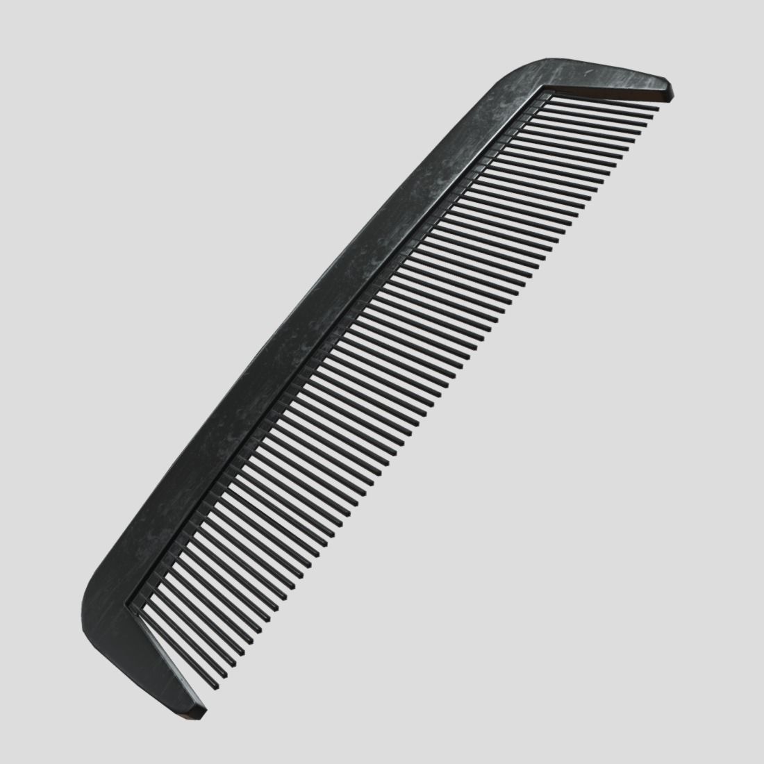 Hair Comb 4 Low-poly 3D model_14