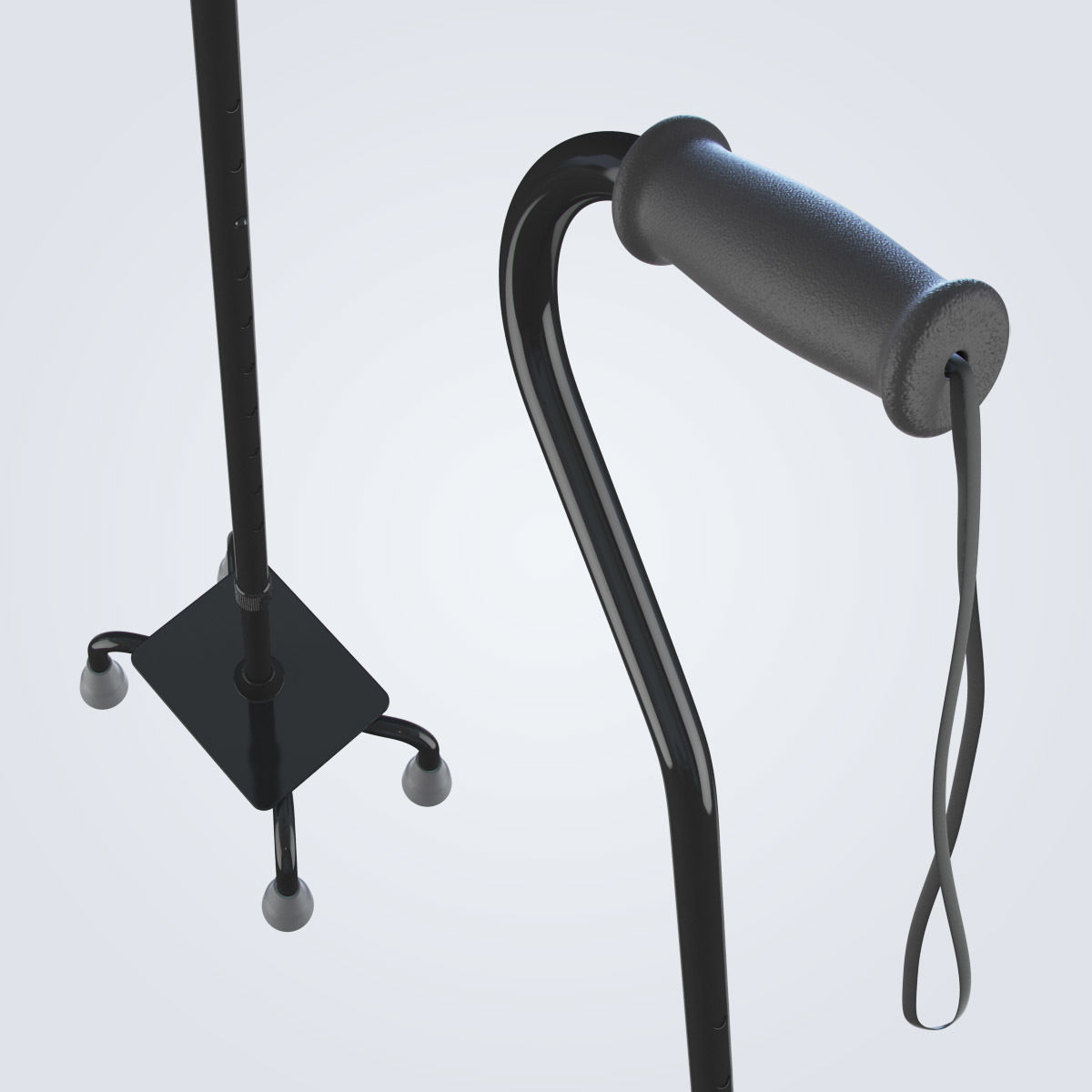 Walking Cane 3D model_6
