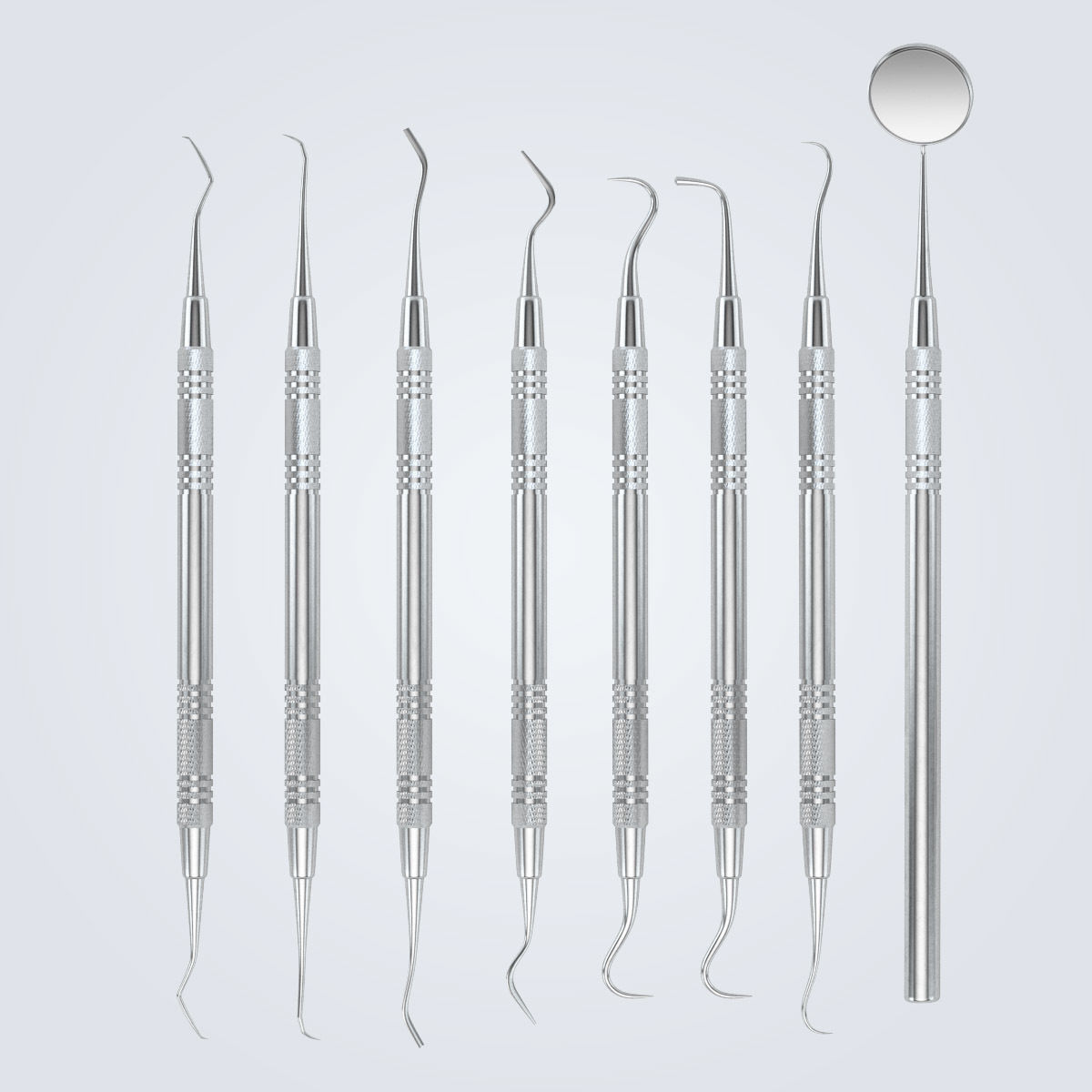 Dentist Pick Set 3D model_2