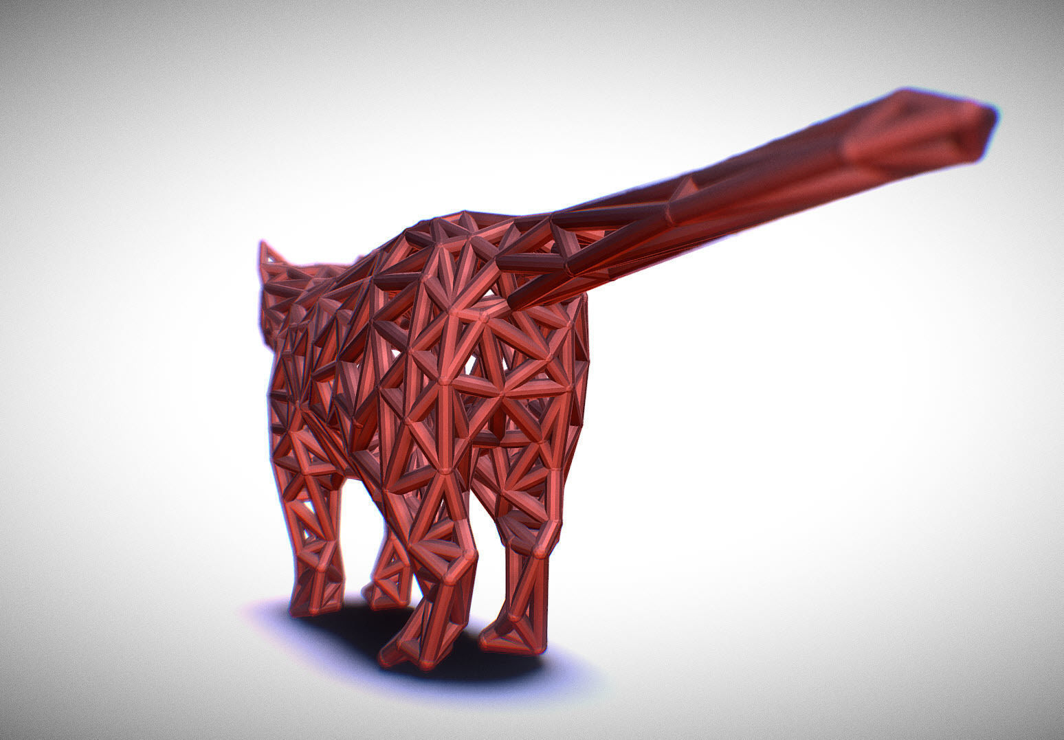 Standing Cat 3D print model_31