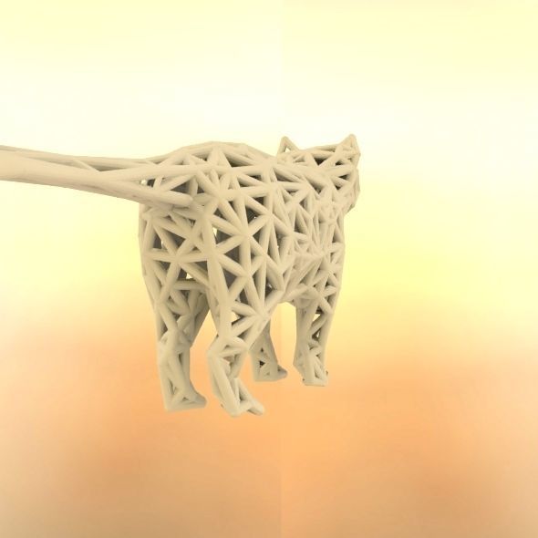 Standing Cat 3D print model_42