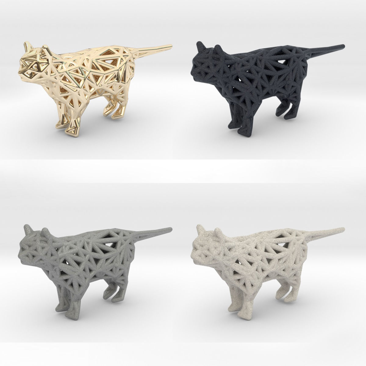 Standing Cat 3D print model_5