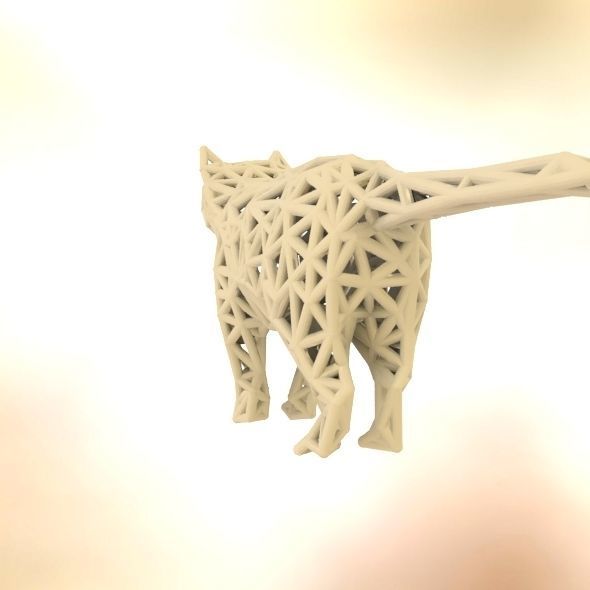 Standing Cat 3D print model_45