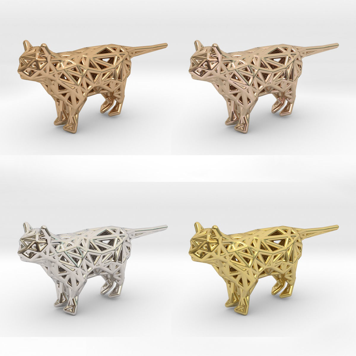 Standing Cat 3D print model_6