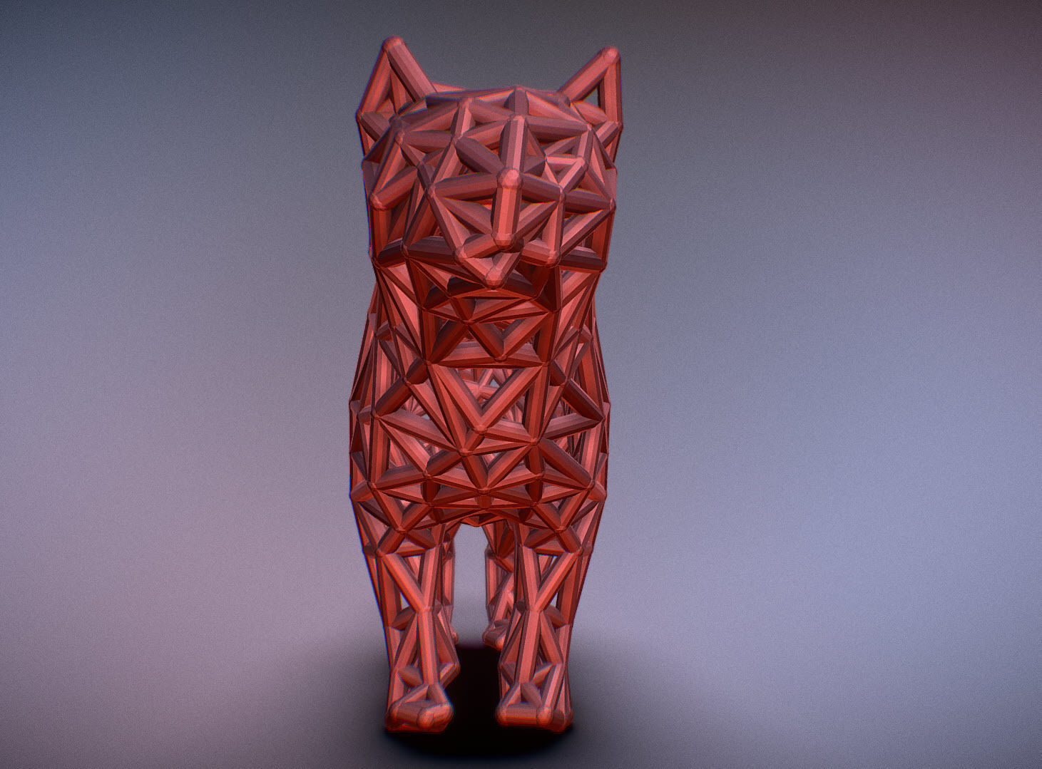 Standing Cat 3D print model_30