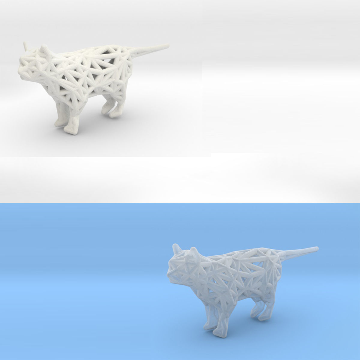 Standing Cat 3D print model_9