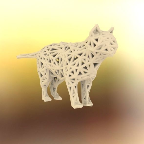 Standing Cat 3D print model_58