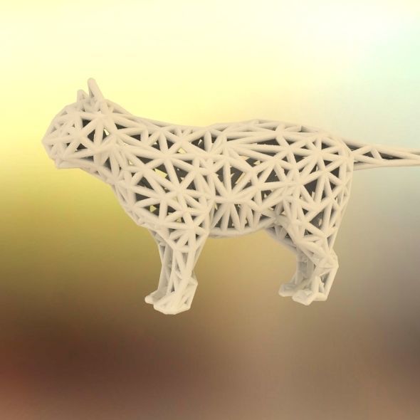 Standing Cat 3D print model_51