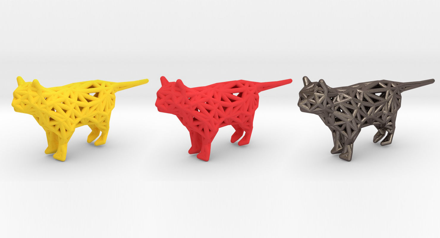 Standing Cat 3D print model_12