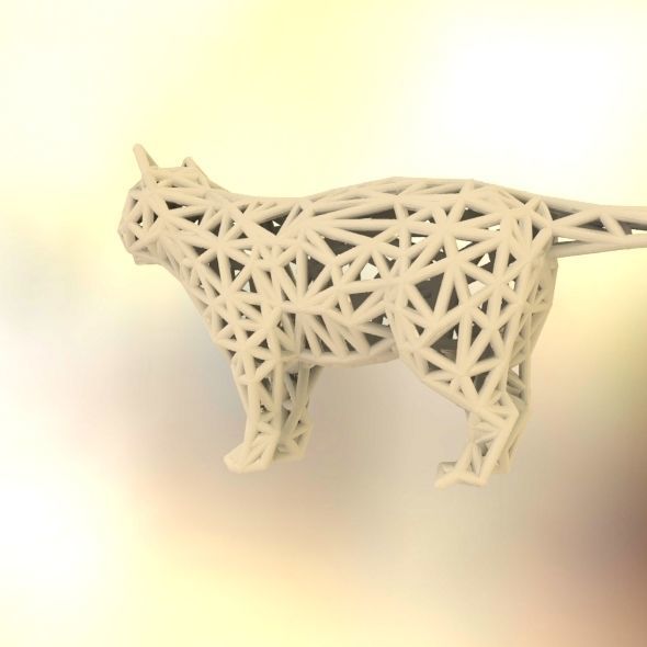Standing Cat 3D print model_48