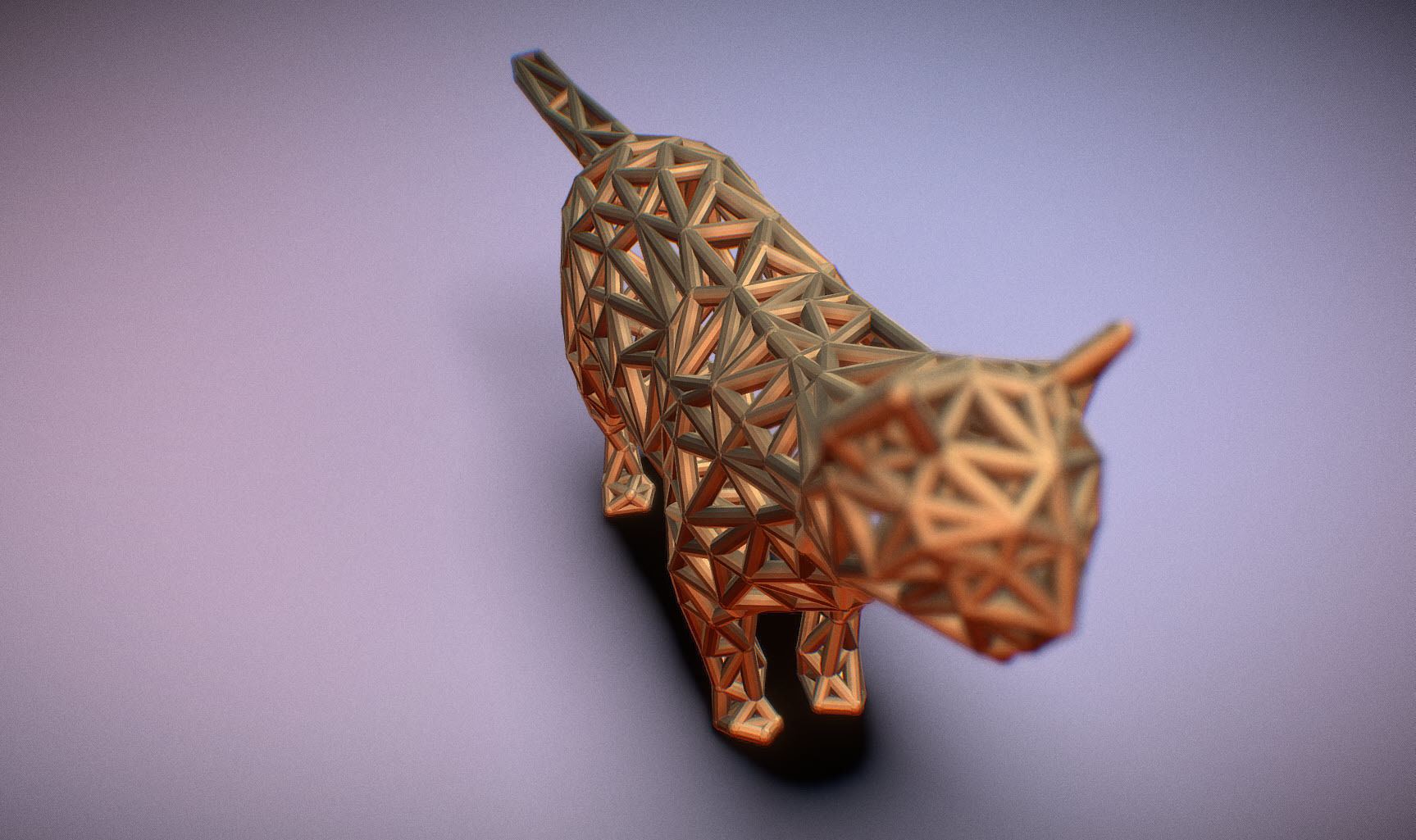 Standing Cat 3D print model_32
