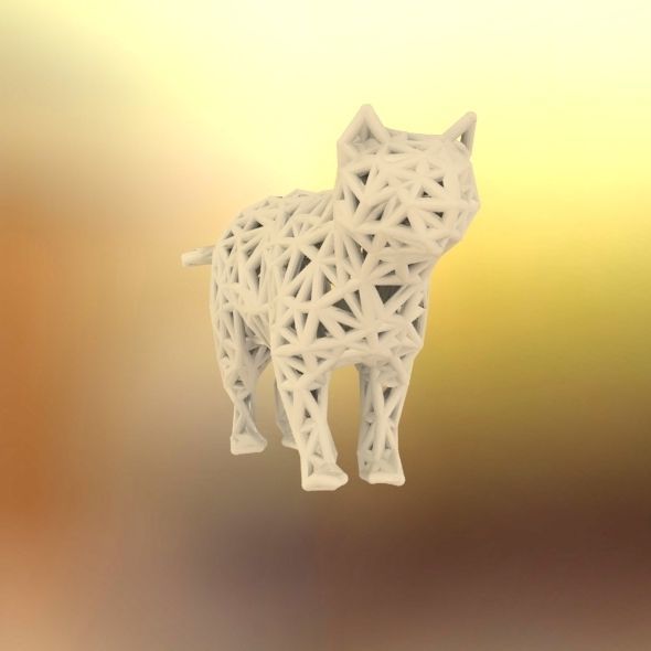 Standing Cat 3D print model_57