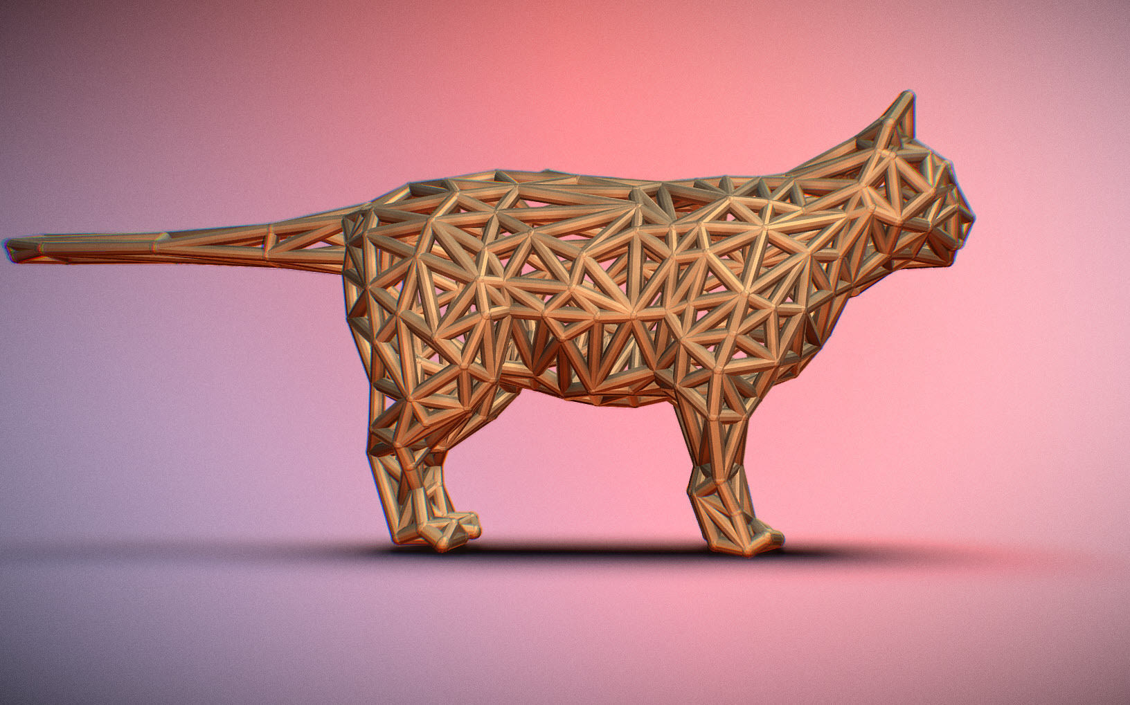 Standing Cat 3D print model_33