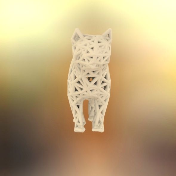Standing Cat 3D print model_56