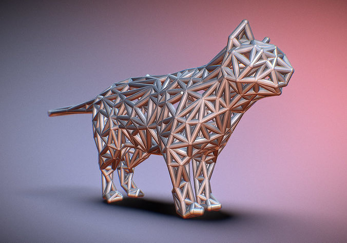 Standing Cat 3D print model