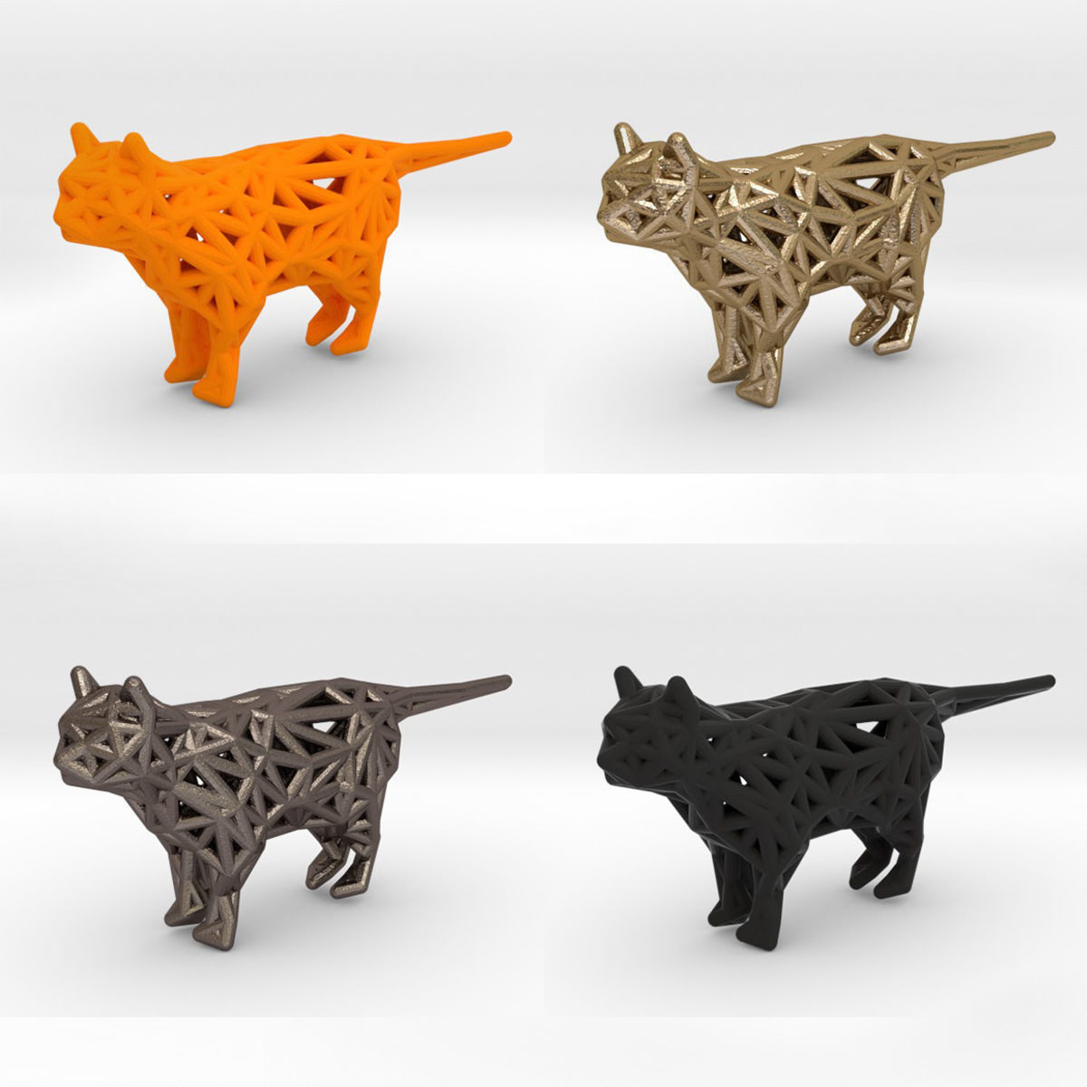 Standing Cat 3D print model_7
