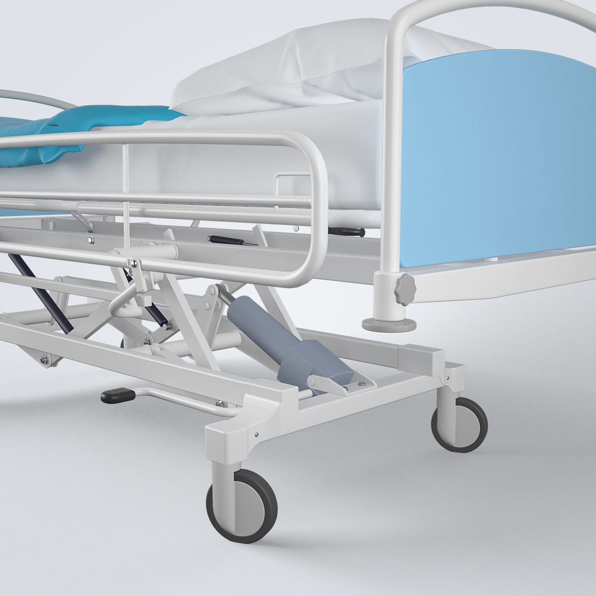 Hospital Bed 3D model_13