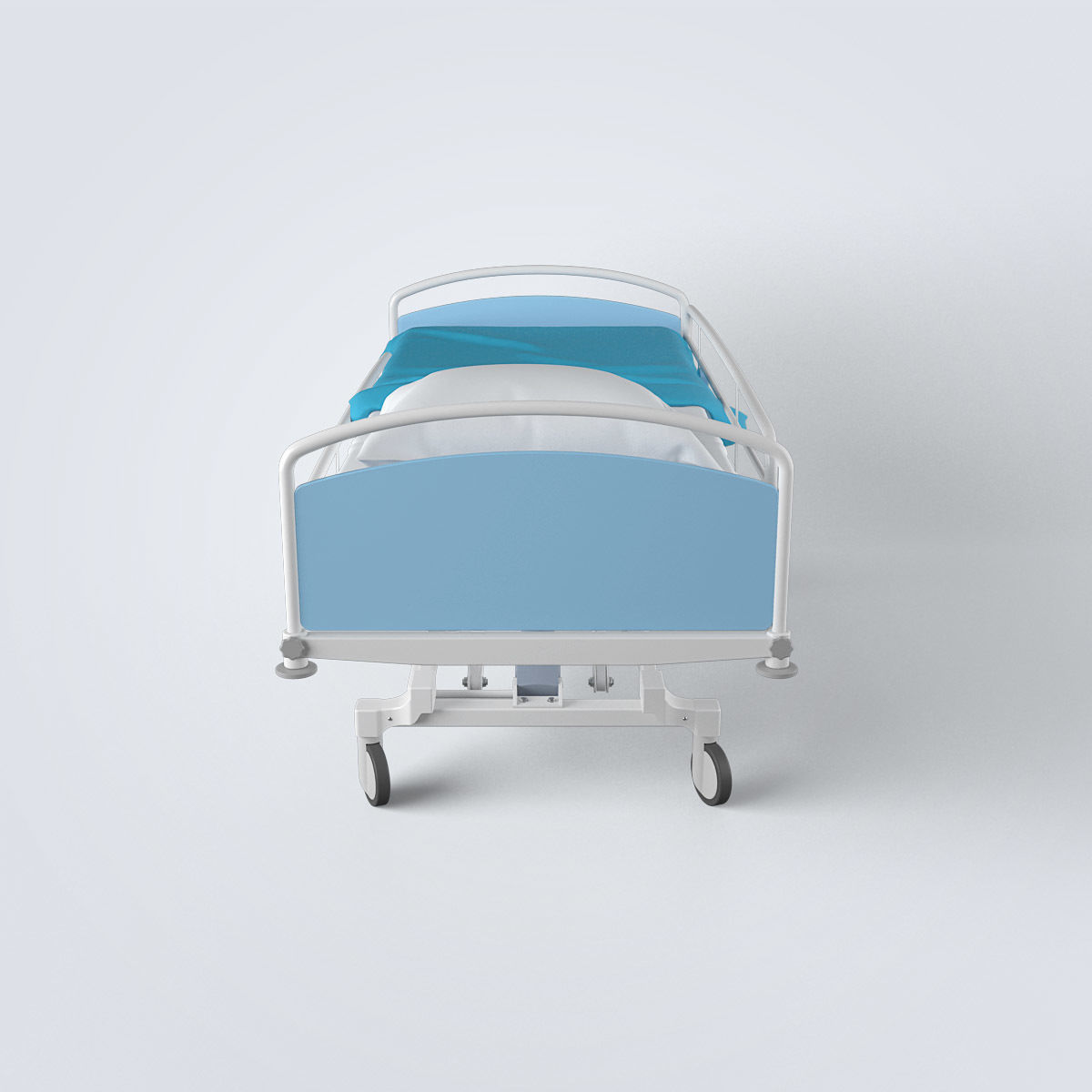 Hospital Bed 3D model_4