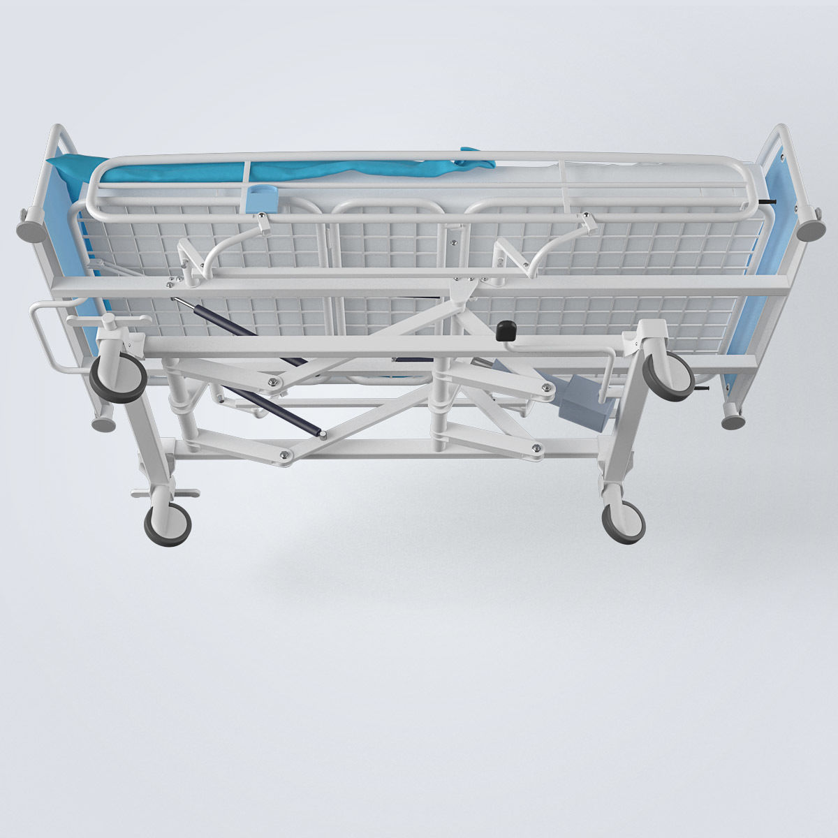 Hospital Bed 3D model_9