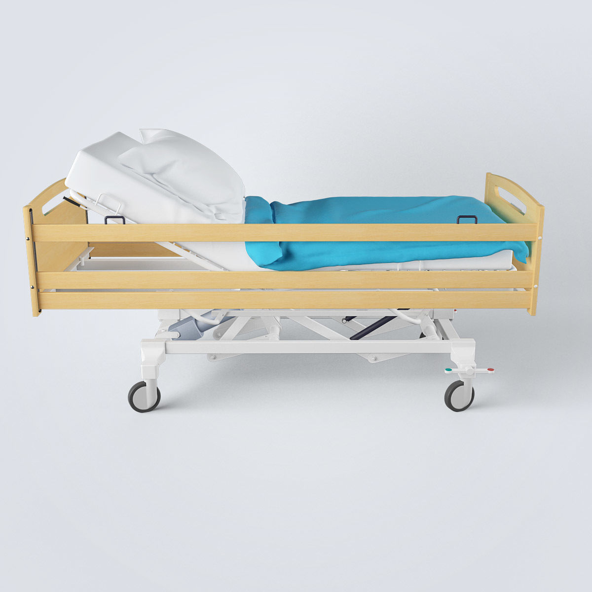 Hospital Bed 3D model_6