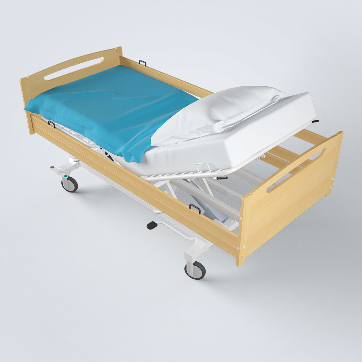 Hospital Bed 3D model_12
