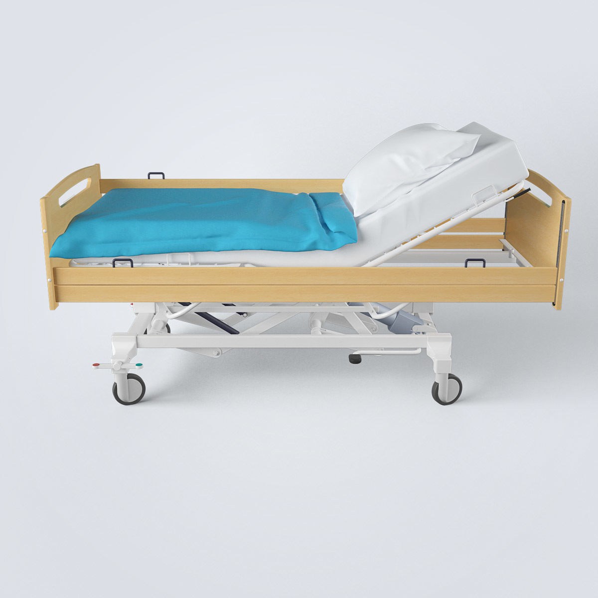 Hospital Bed 3D model_2