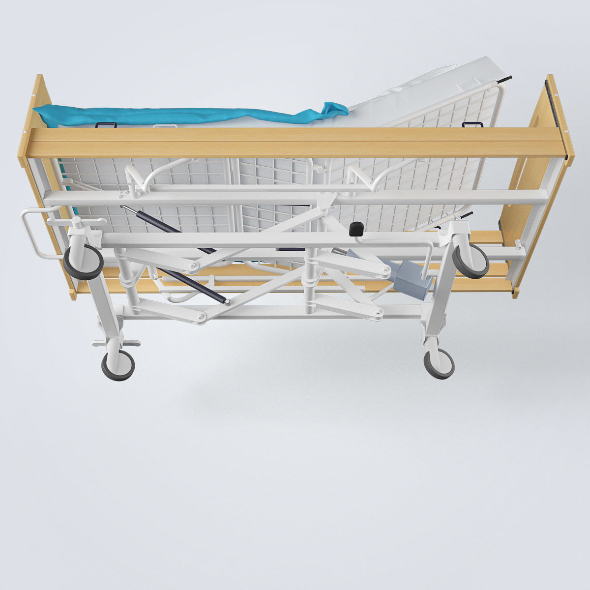 Hospital Bed 3D model_10