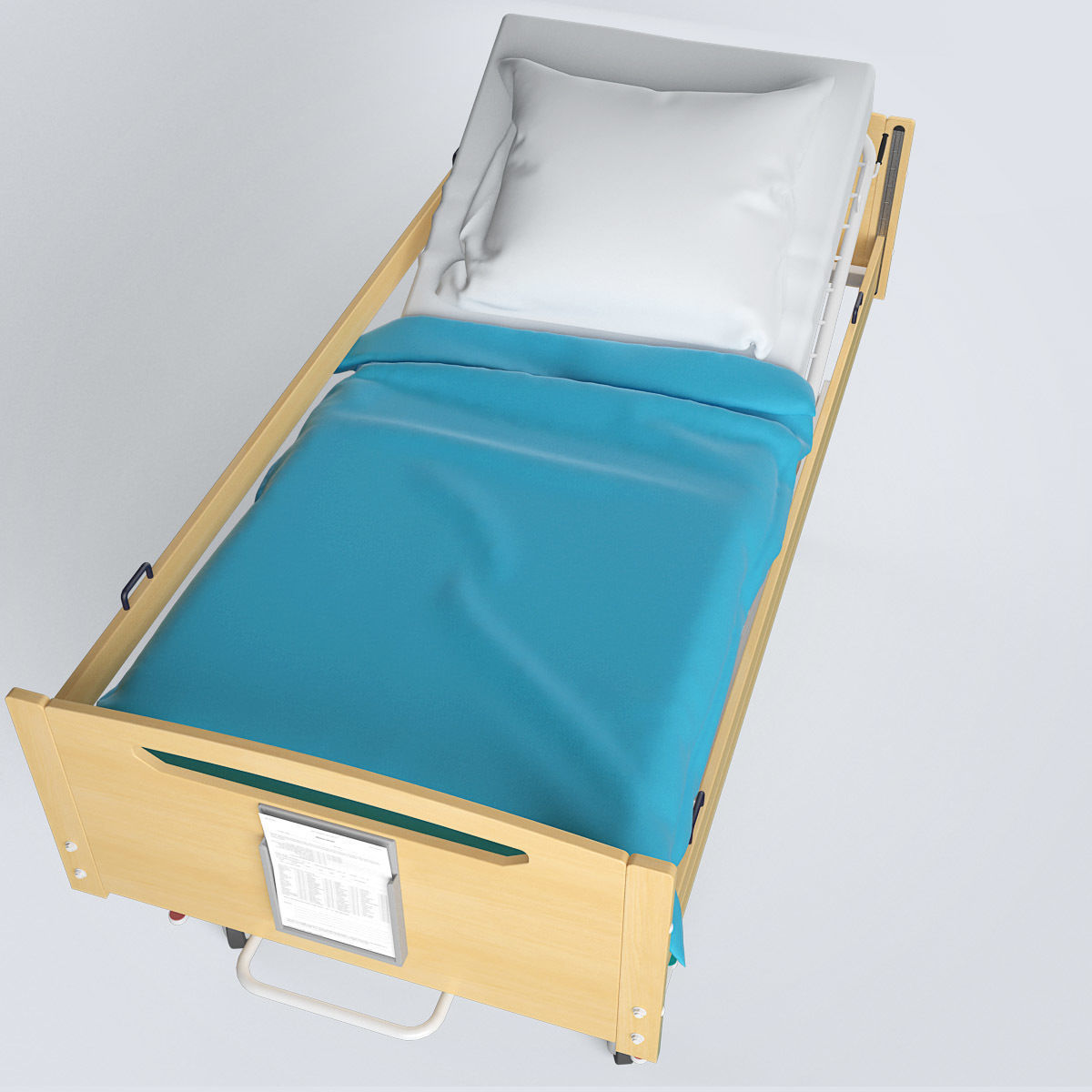 Hospital Bed 3D model_17