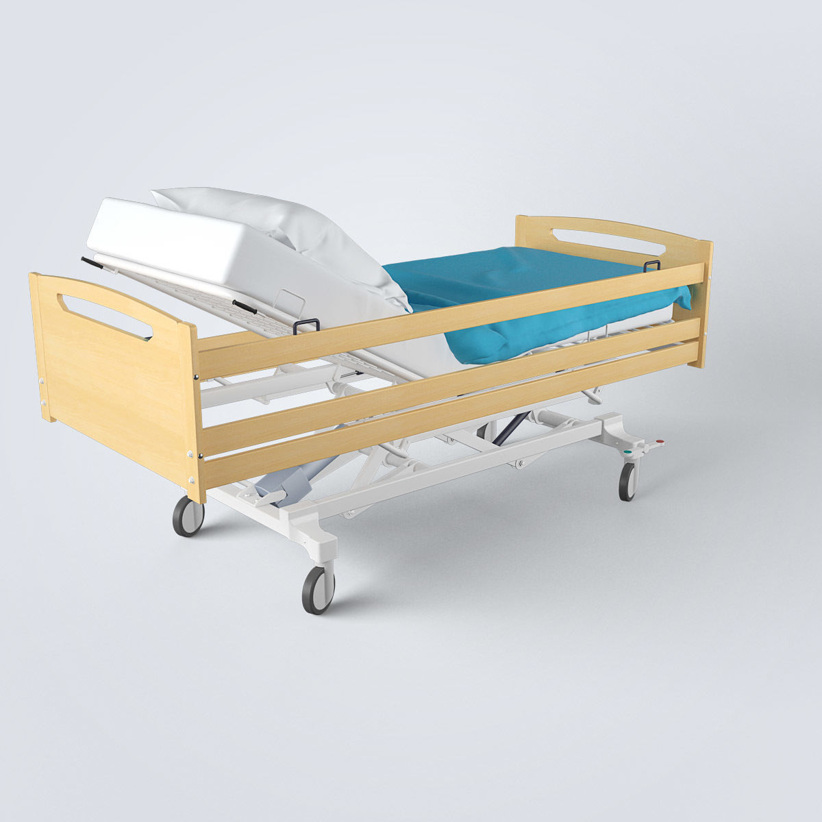 Hospital Bed 3D model_5