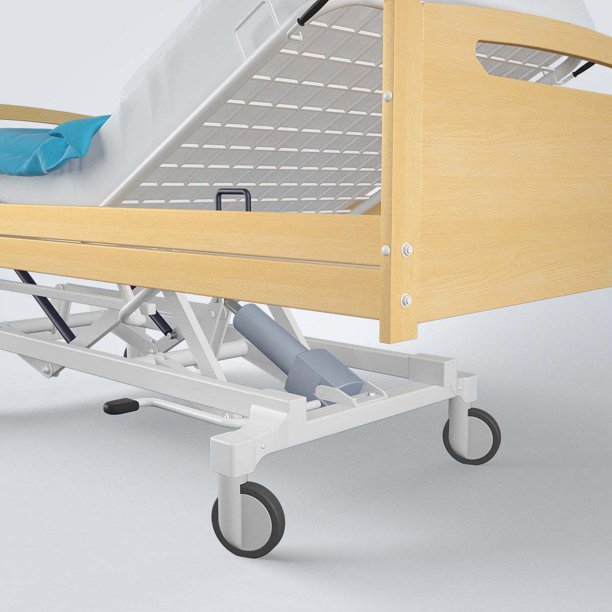 Hospital Bed 3D model_14