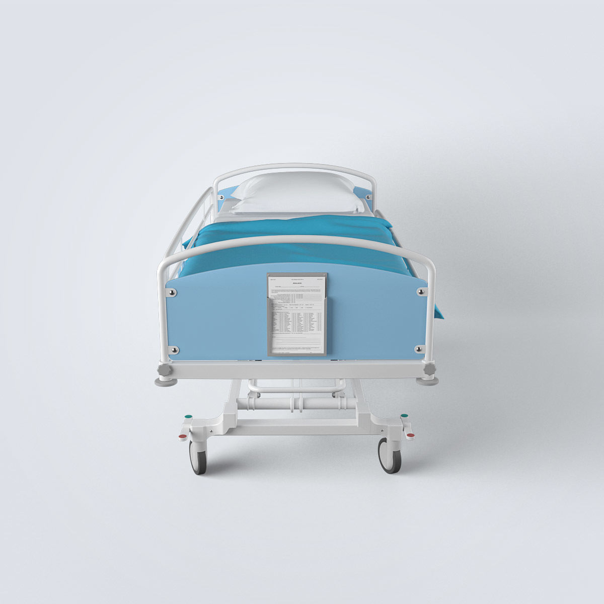 Hospital Bed Set 3D model_8
