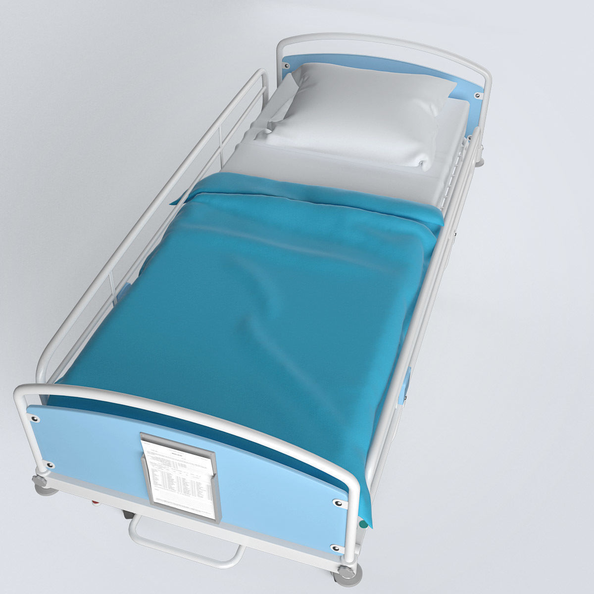 Hospital Bed Set 3D model_16