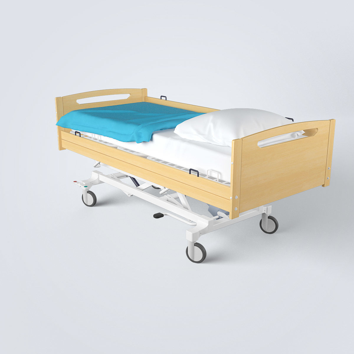 Hospital Bed Set 3D model_18