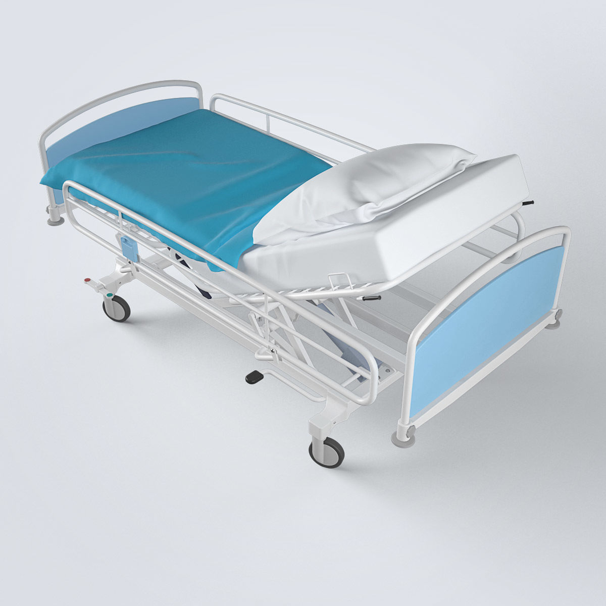 Hospital Bed Set 3D model_12