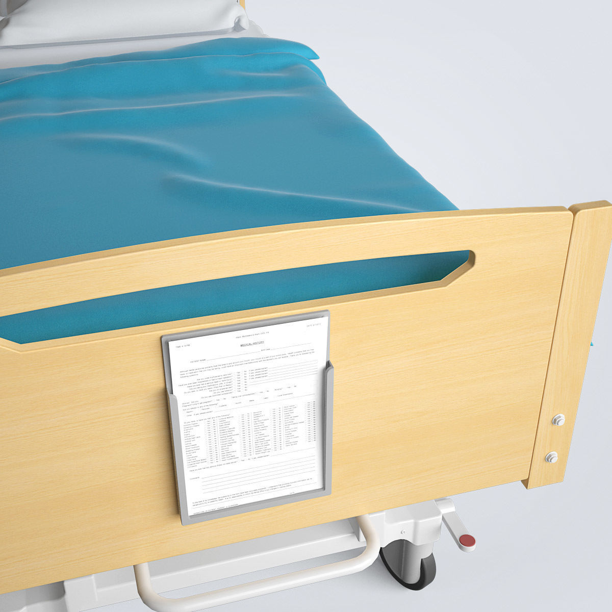Hospital Bed Set 3D model_30