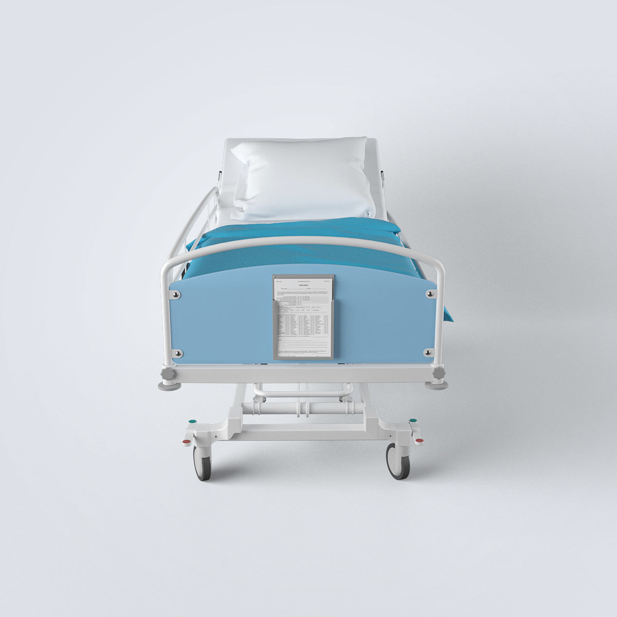Hospital Bed Set 3D model_8