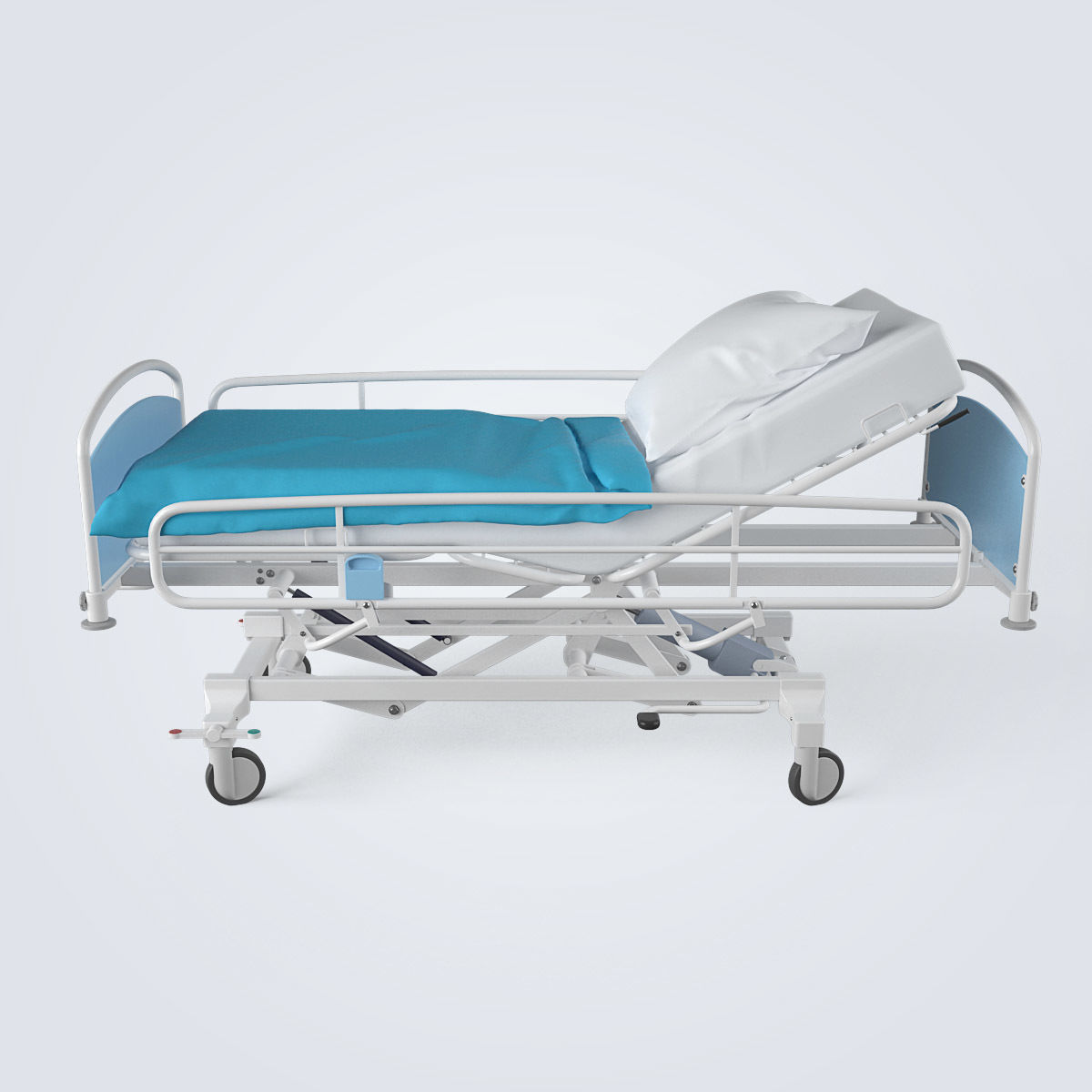 Hospital Bed Set 3D model_2