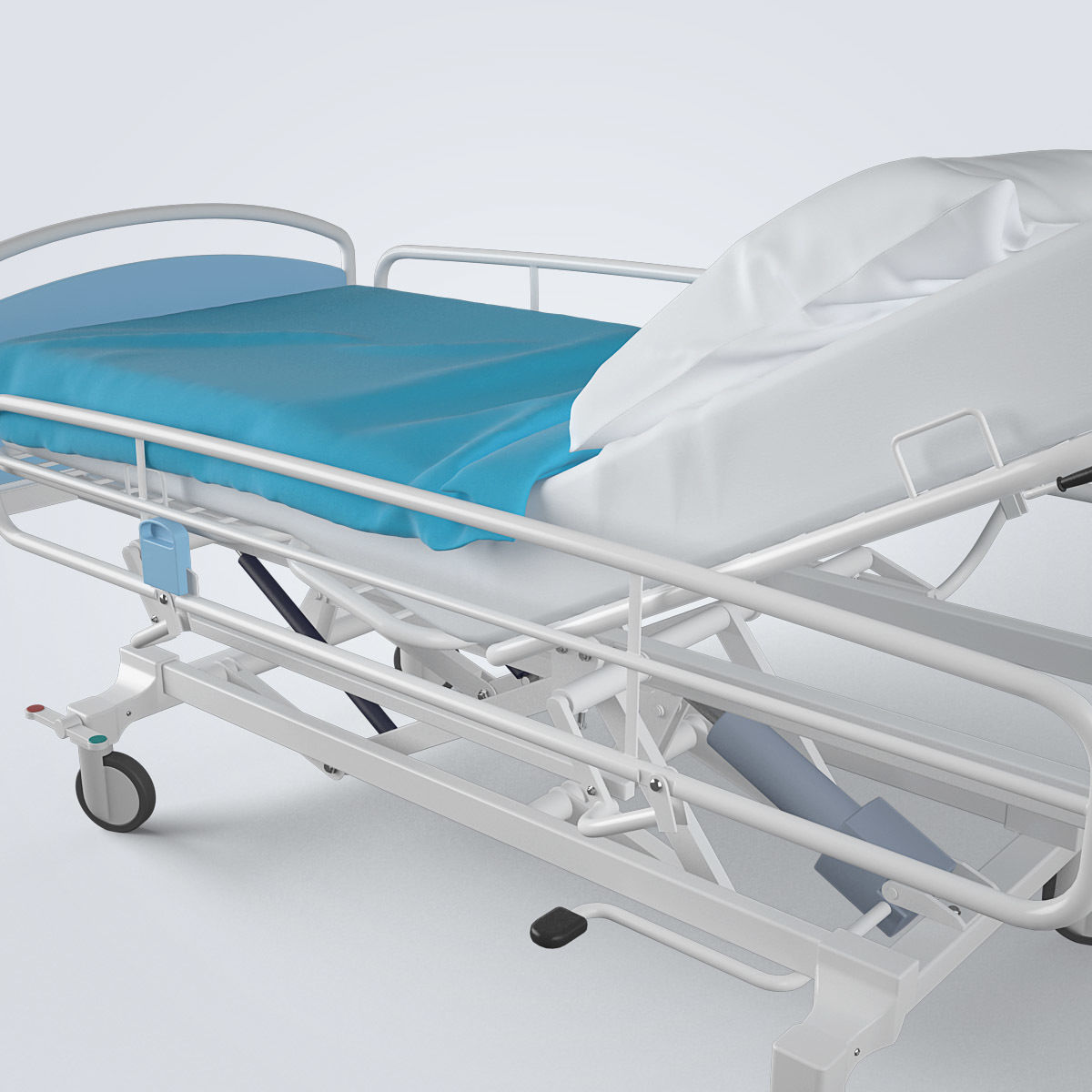 Hospital Bed Set 3D model_13