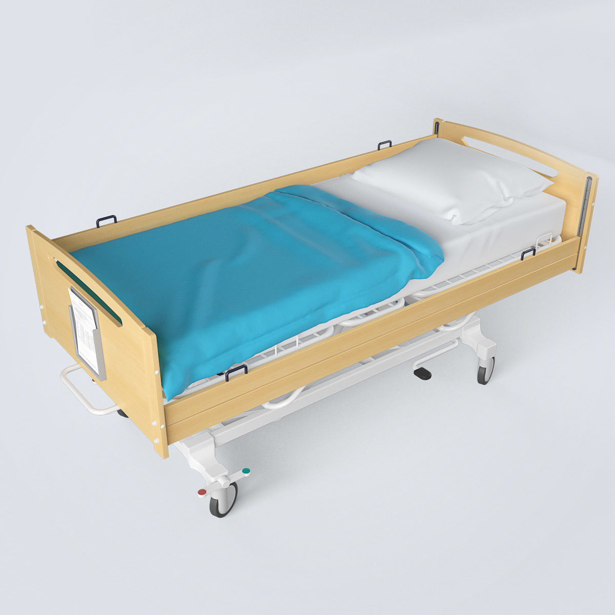 Hospital Bed Set 3D model_31