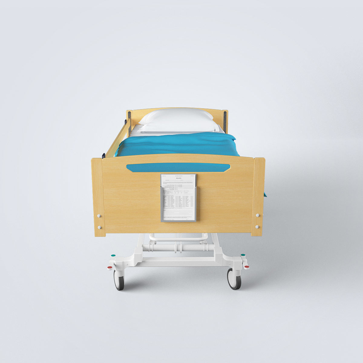 Hospital Bed Set 3D model_23